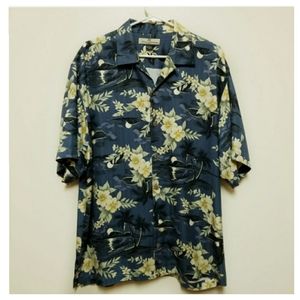 TOMMY BAHAMA| 100% Silk Hawaiian Shirt